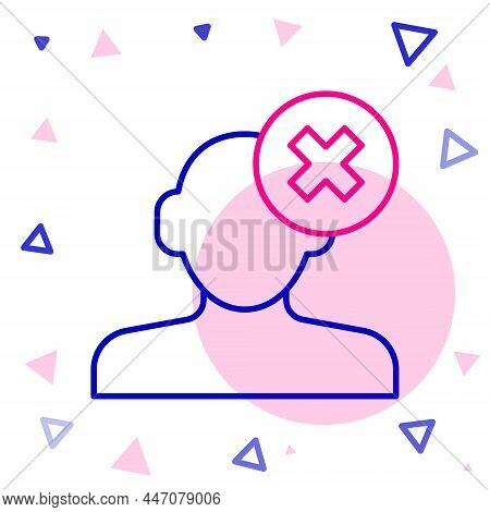 Line Solution To The Problem In Psychology Icon Isolated On White Background. Therapy For Mental Hea