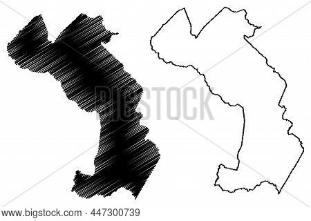 Esplanada Municipality (bahia State, Municipalities Of Brazil, Federative Republic Of Brazil) Map Ve