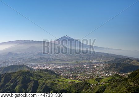Panoramic View On Green Mountains Of Anaga National Park, North Of Tenerife, Canary Islands, Spain