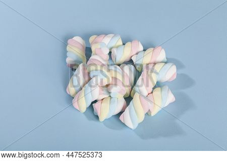 Multicolored Marshmallows - Tasty, Colorful And Fluffy Marshmallows.
