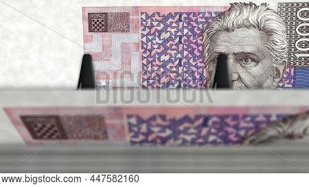 Croatia Kuna Money Banknotes Pack 3D Illustration