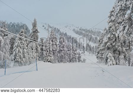 Skiing Vacation In The Small Village Resort Sälen In Dalarna,sweden