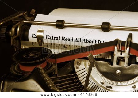 Typewriter Banner