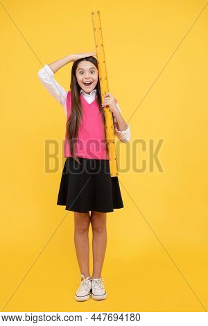 Look Over There. Algebra And Geometry. Kid Study Math. Stem Disciplines. Concept Of Education.
