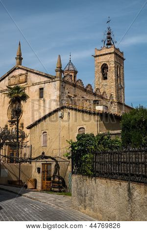 Sant Feliu church in Alella town, Spain