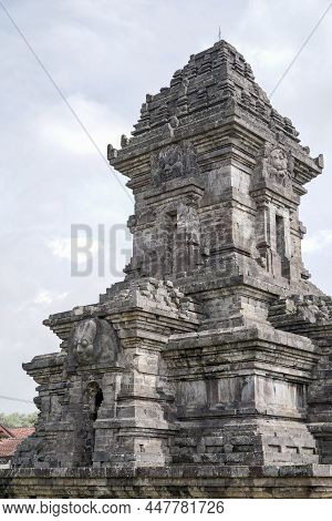 Candi Singosari Temple Memorial. Ancient Ruin In Malang, East Java, Indonesia.
