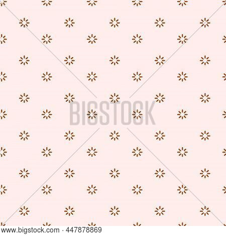 Boho Stars Seamless Pattern. Doodle Hand Drawn Stars Background. Naive Decor For Nursery, Kids Room,