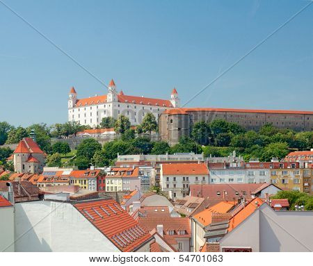 View Of Bratislava Castle And The Old Town