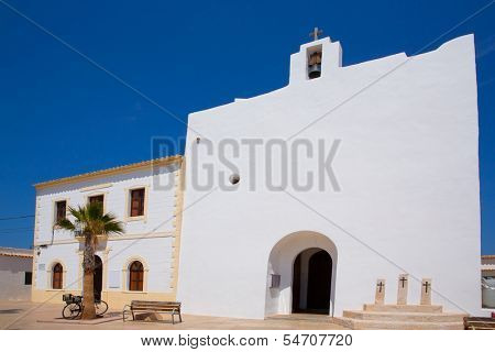 Formentera Sant Francesc San Francisco Javier church in Balearic Islands