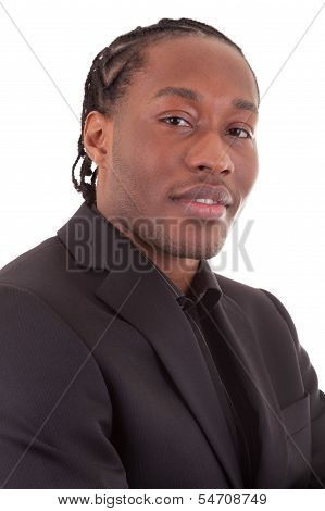 Portrait Of A Young African Amercan Business Man - Black People