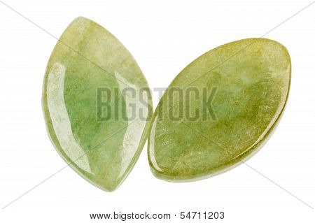 Pair Of Jade Leafs