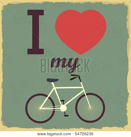 Retro Illustration Bicycle