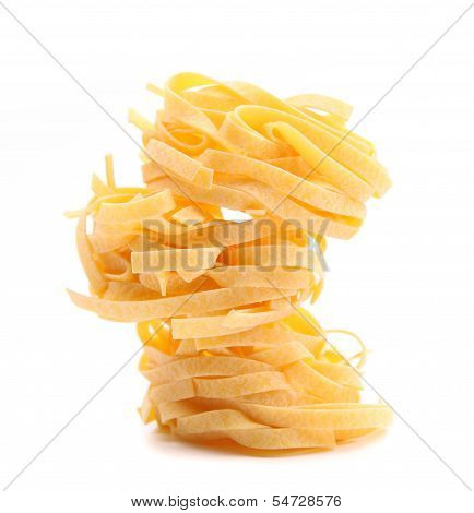 Tagliatelle paglia e fieno tipycal italian