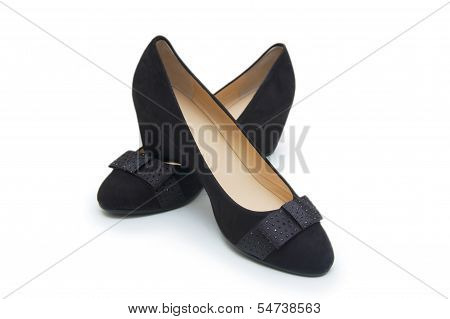 Female Shoes On A White Background