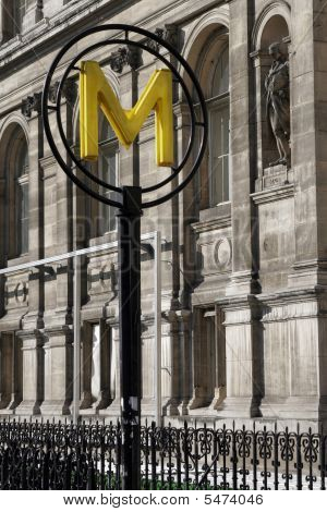 Paris Metro tegn