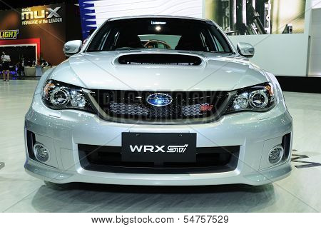 Bkk - Nov 28: Subaru Wrx Stv On Display At Thailand International Motor Expo 2013 On Nov 28, 2013 In