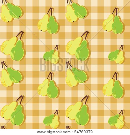 seamless background with pears