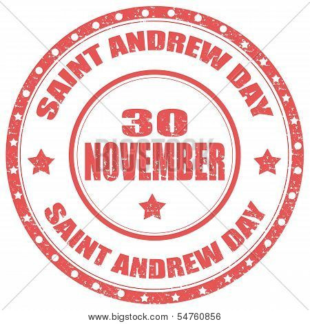 Saint Andrew Day-stamp