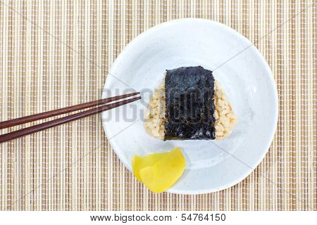 Japanese cuisine, rice ball Onigiri