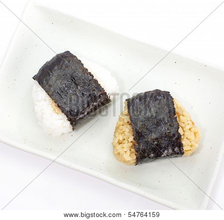 Japanese cuisine, rice ball Onigiri