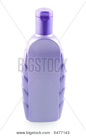 보라색 샴푸 병