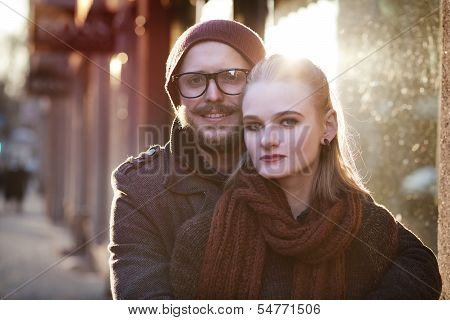 Young happy couple