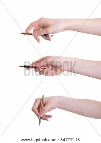 Hand With Pen