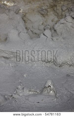 Bubbles Of Boiling Mud In Iceland.