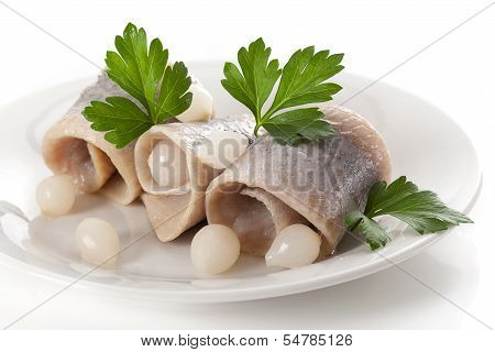 Delicious Herrings With Picle Onions