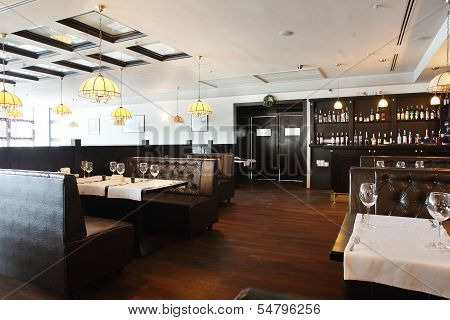 Beautiful Interior Of Modern Restaurant