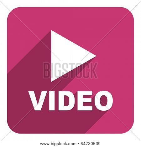 video flat icon