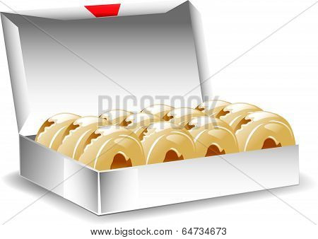 Box glazed donuts