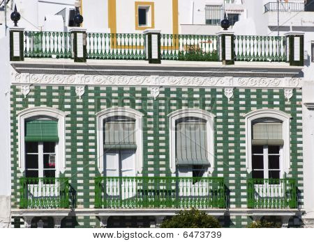 Groene Spaanse balkon