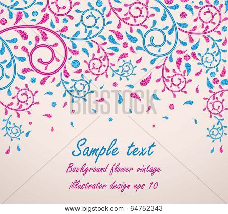 Vector floral background