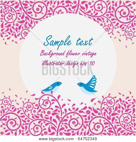 Vector floral background