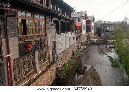 Shuhe Ancient Town In Lijiang,?Yunnan In China.