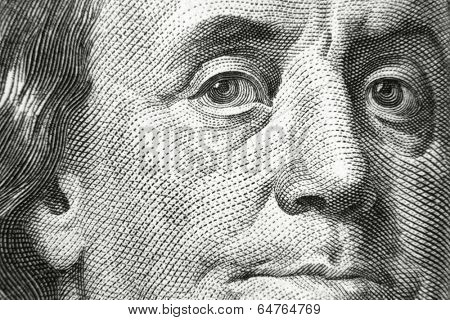 Benjamin Franklin on 100 dollar bill