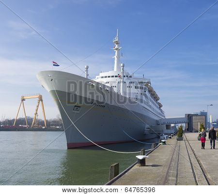 Passenger Ship In Rotterdam