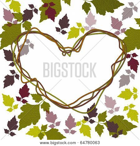 Paper cut leaves design02
