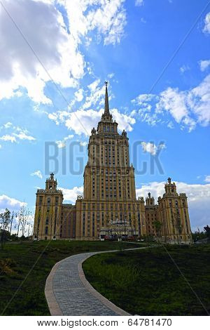 Radisson Ukraine Hotel Building In Moscow
