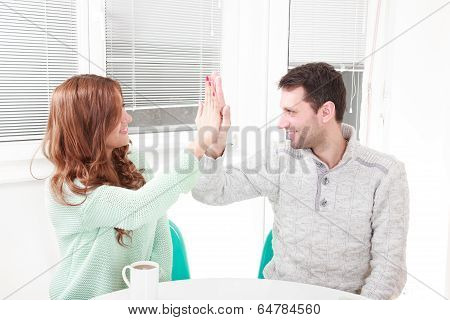 Happy Couple Agrees With The Agreement
