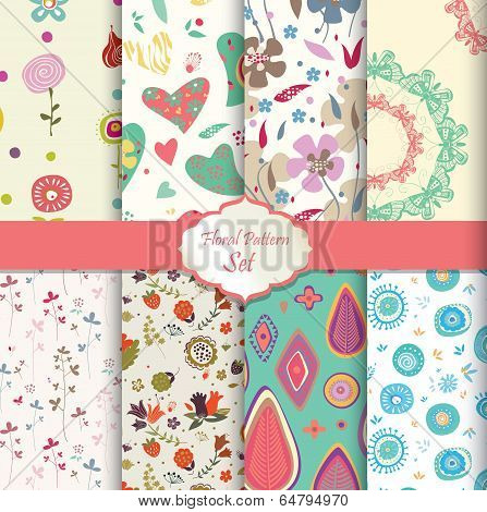 floral pattern set