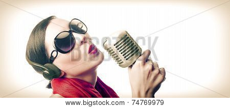 Singer With Microphone