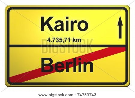 German yellow city limit