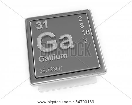 Gallium. Chemical element. 3d