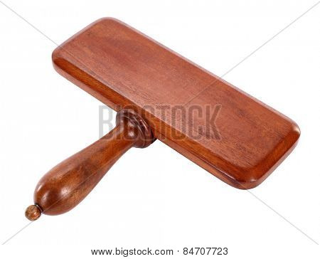 Wooden sign board bid paddle