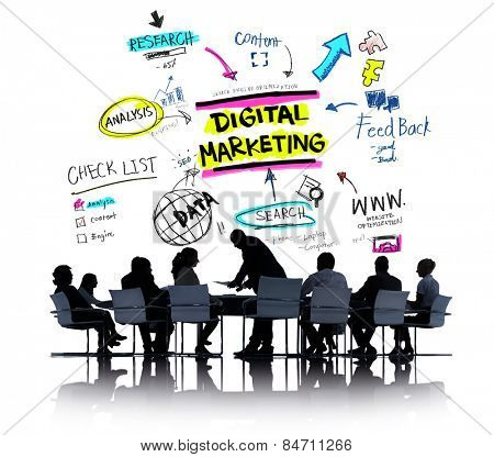 Digital Marketing Branding Strategy Online Media Concept