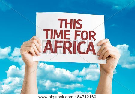 This Time for Africa card with sky background