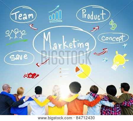 Marketing Strategy Team Business Commercial Advertising Concept