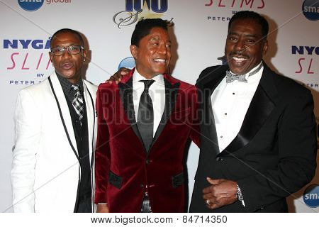 LOS ANGELES - FEB 22:  Tommy Davidson, Jermaine Jackson, Ernie Hudson at the Night of 100 Stars Oscar Viewing Party at the Beverly Hilton Hotel on February 22, 2015 in Beverly Hills, CA